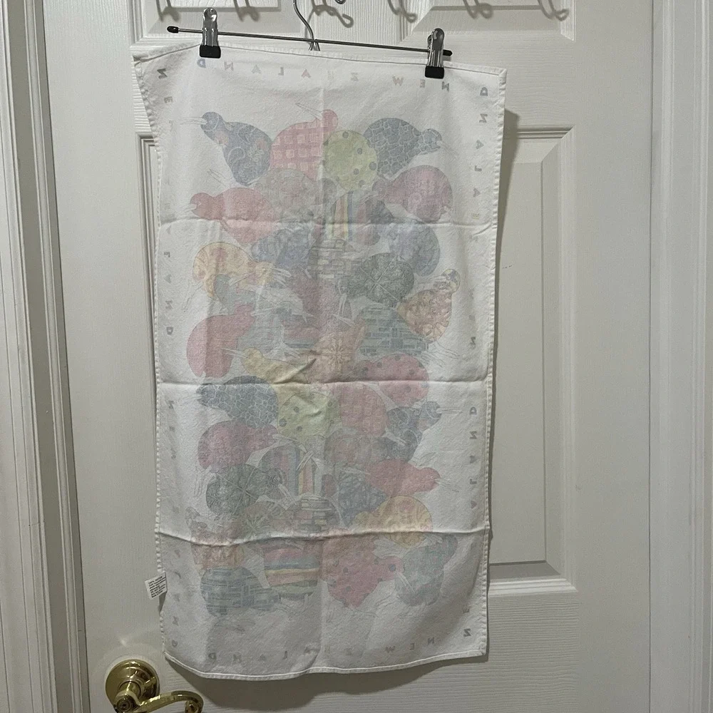 New‎ Zealand Kiwi Bird Tea Towel Colorful Kiwiana Wall Art Boho Decor Cotton